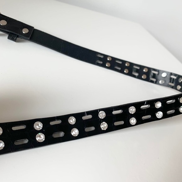Vintage Y2K 90s mcbling glam rhinestone belt - Picture 3 of 3